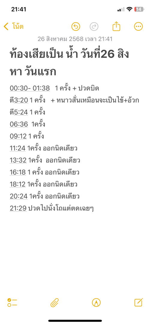 ท้องเสีย เป็นน้ำ ตอนนี้ท้อง 38+1 สัปดาห์   อันตรายไหมคะ ต้องไปหาหมอไหม