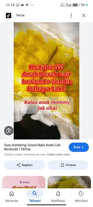 Pup bayi termasuk diare atau tidak