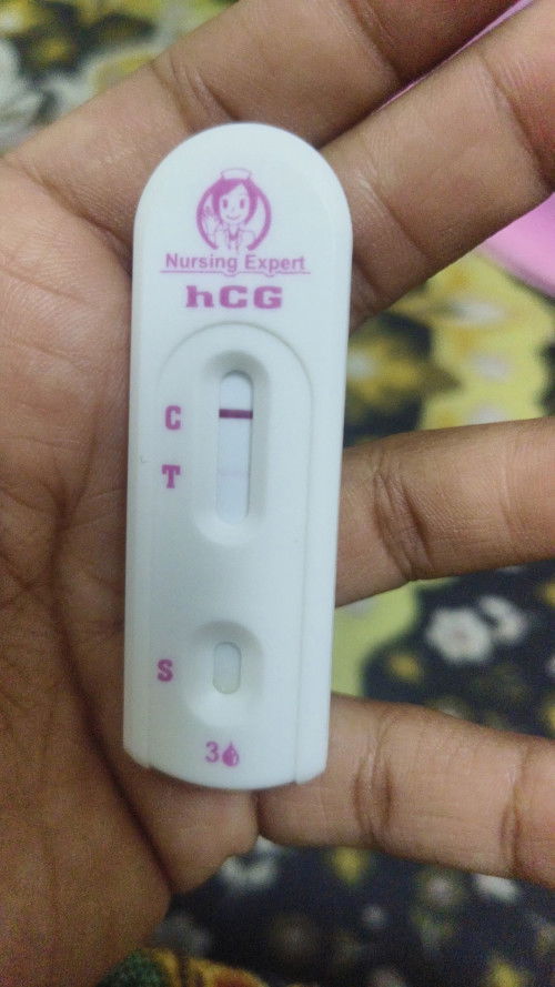 1 hari lagi nak period tapi saja try test..