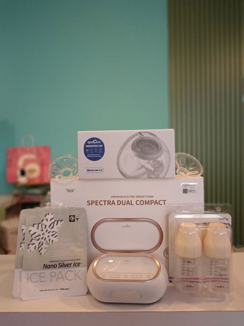 Letgo Spectra Dual Compact Breast Pump Full Set
(Corong & Handsfree)