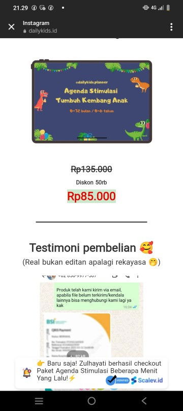Halo bund ayo kita beli buku stimulasi