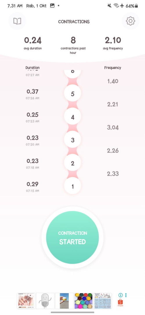 Kontraksi 39 week 4 day