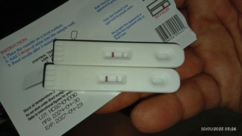 Evaporated line
Possitive line Oct 1 after 2 days nag EVAP Yung line nag fade