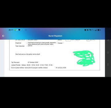 surat rujukan 1 kunjungan