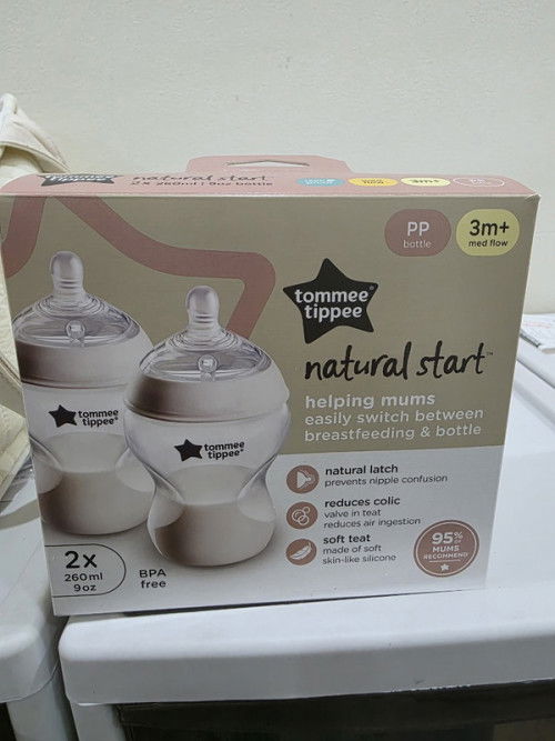 Pass set 2 bình PP tommetippee 260ml chưa qua sử dụng 300k