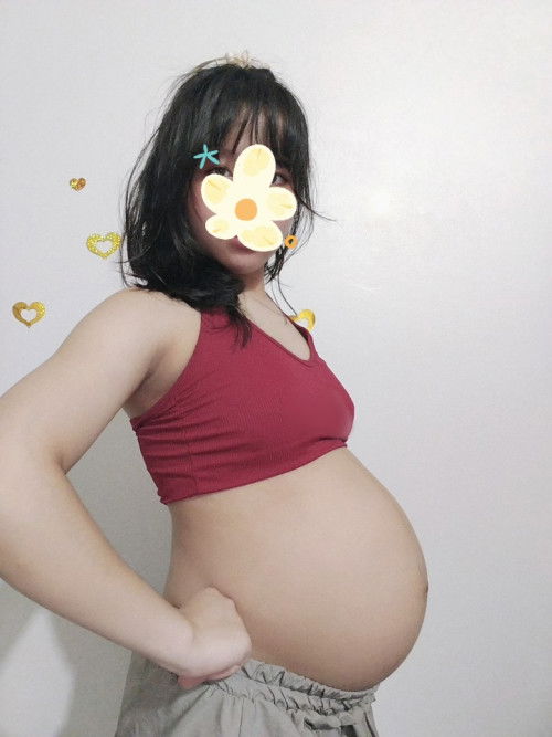 Mn cho em hỏi thai 38w bụng như này là tụt chưa ạ