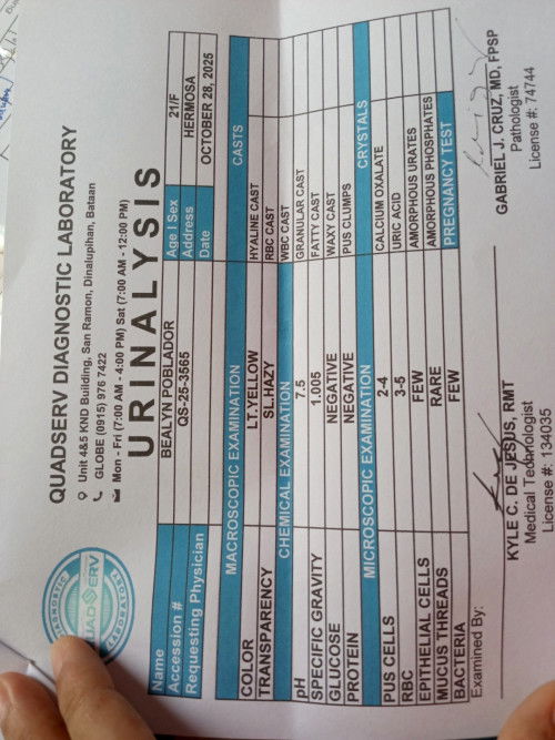 Pwede po pa explain na'to if okay po ba Yung result or Hindi. Salamat po in advance sa sasagot