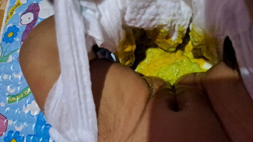 Pup nya hijau campur kuning