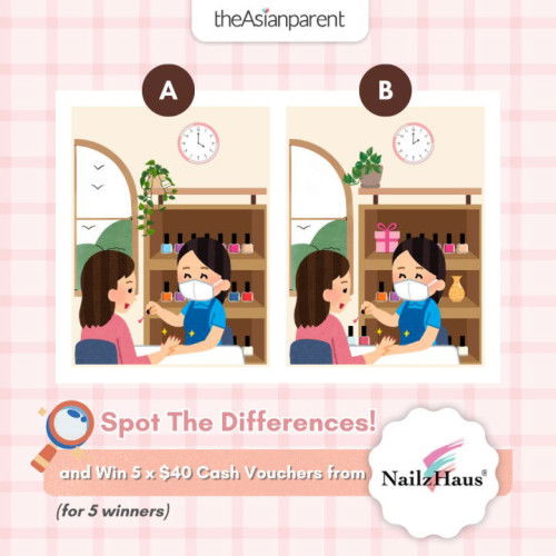 🎯 EXTENDED! Spot the Differences & Win 5 x $40 cash vouchers from NailzHaus SG!