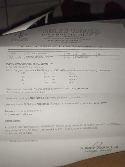 KULANG NG 2 WEEKS ANG FETAL GROWTH BASE SA TRANS V ULTRASOUND