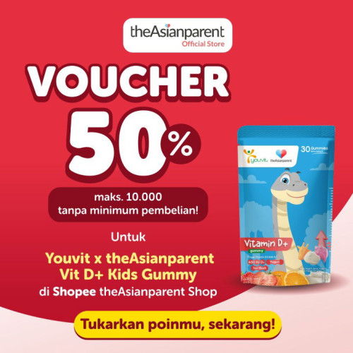 Voucher 50% untuk Youvit x theAsianparent Kids Gummy! 🍬✨