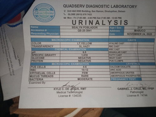 Hello po ano po kaya dahilan sa RBC 10-12 po ang results, more tubig Naman po ako