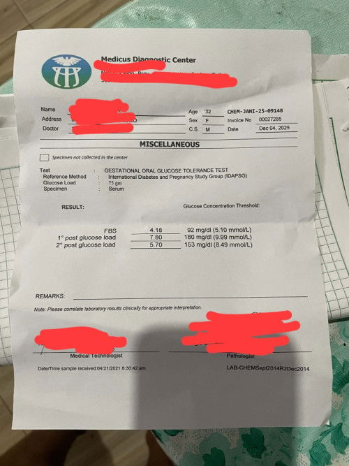 OGTT RESULT.
Hello po mga mommies tanong ku lang po if kamusta po ung OGTT result ku. Salamat po.