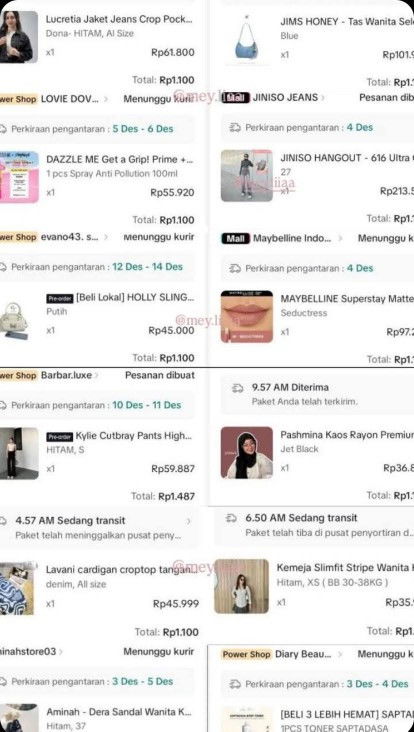 Belanja 100 perak ditiktok