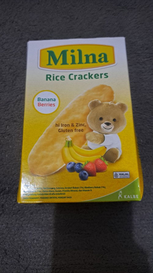 Bund mau tanya dong roti milna rice crackers itu untuk bayi dari umur ya ?