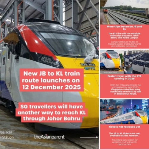 JB to KL ETS route opens on 12 December 2025
