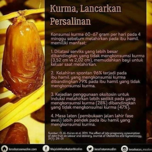 Kurma mempercepat pembukan