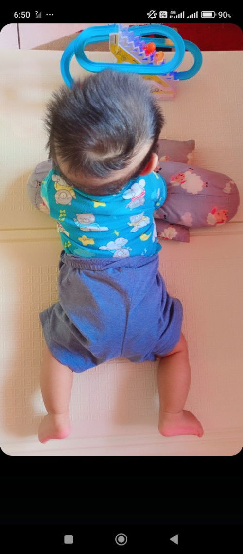 Mainan kereta bebek-bebekan untuk tummyTime  anak🐣