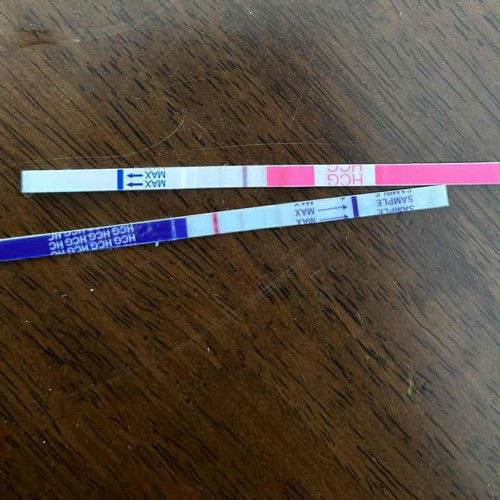 ขึ้นเเบบนี้คือตั้งครรภ์ไมคะ