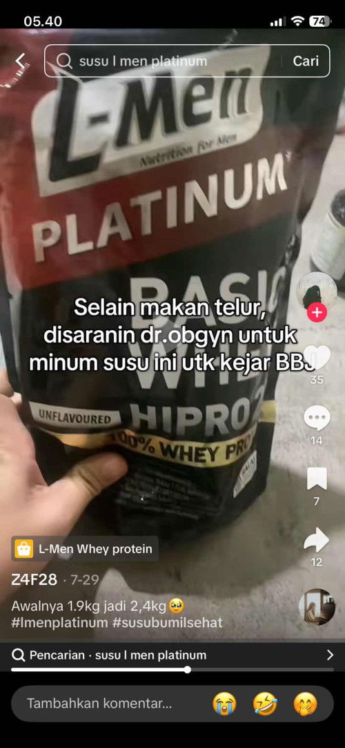 ada ngga bun yang hamil minum susu lmen untuk naikin bbj?