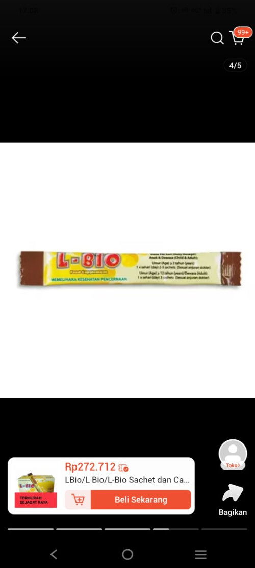 ProbiotikAdakah disini yg anaknya minum l bio ? Ini bs diminum anak 1 th 6 bln ga ?