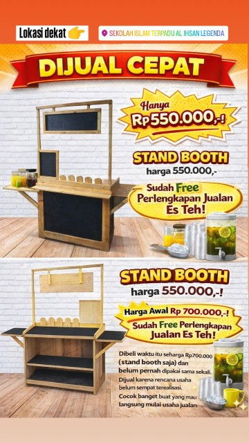 JUAL STAND BOOTH JUALAN