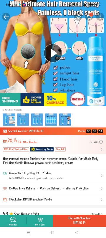 Adakah sesuai menggunakan krim penanggal bulu pada area sensitif bagi ibu hamil?