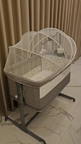 เตียง Snow Owl Baby Beside Crib สี Grey
