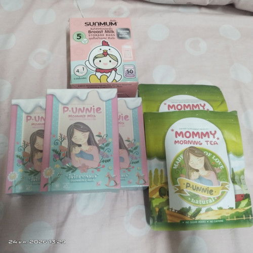 ชาเพิ่มน้ำนม กับ ถุงเก็บน้ำนม