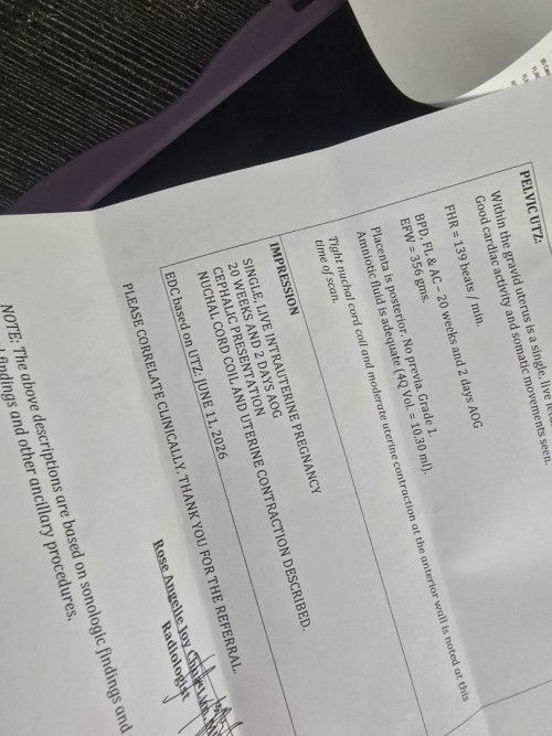 Cord coil plus uterine contractions