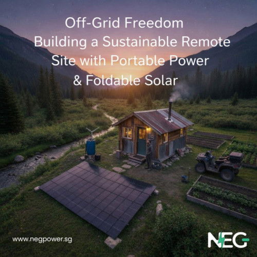 Off-Grid Freedom: Building a 100% Sustainable Remote Site with Portable Power & Foldable Solar — Neg