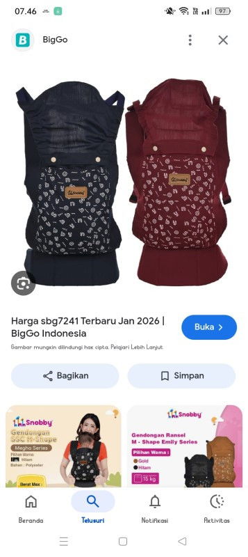 Gendongan yang aman untuk bayi 0-6 bulan