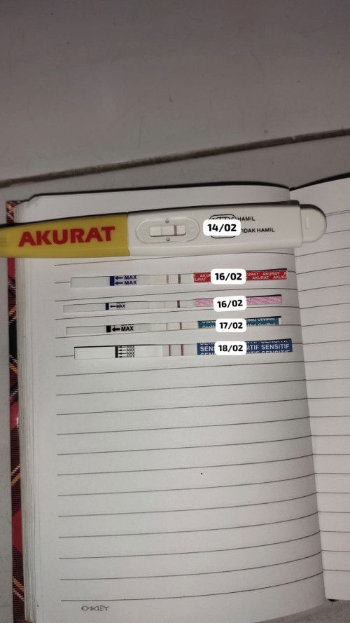 Berkali kali tespek hasilnya slalu garis 2, yg Gong nya lagi pagi ini terlihat jelas,