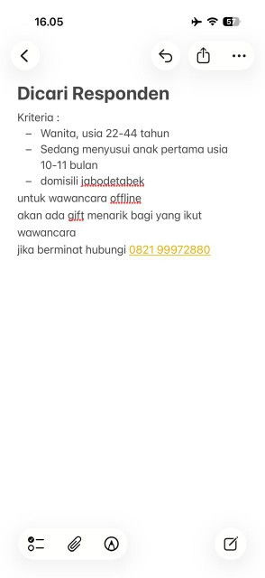 Aku sedang mencari orang yang mau aku ajak ngobrol akan ada gift menarik bagi yang sesuai kriteria