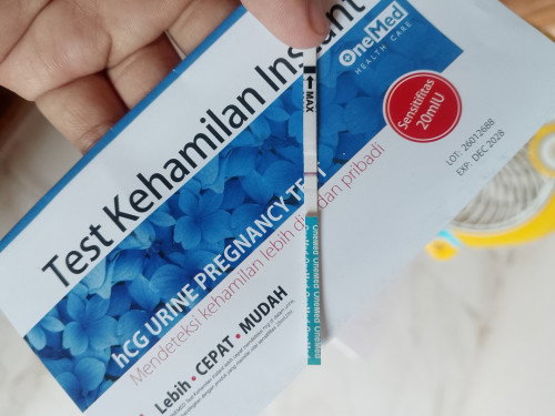 Info ini + apa - bund hamil 13 week sy cba test garis 1 tebal bagian test bagian kontrol agak samar