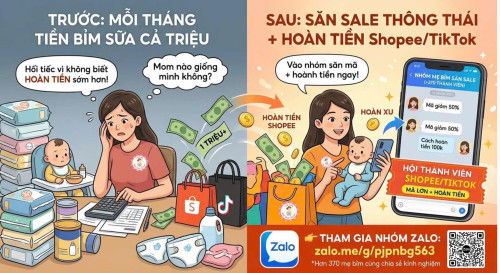 Mua bỉm sữa tiết kiệm