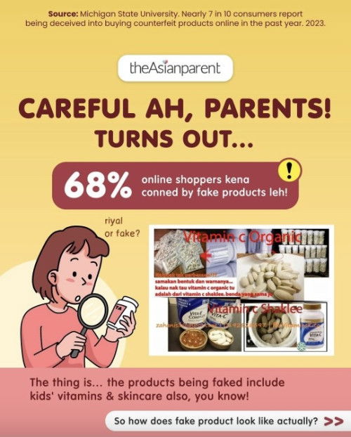 Turns out many online shoppers kena fake products before 😳