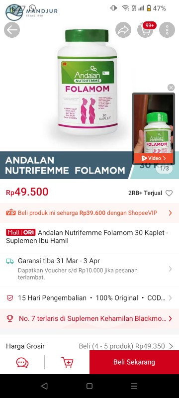 vitamin hamil