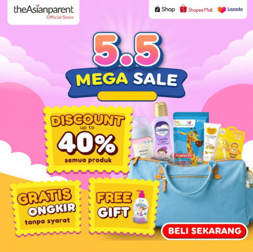 5.5 Mega Sale! Diskon Hingga 40% + Gratis Ongkir & Free Gift!