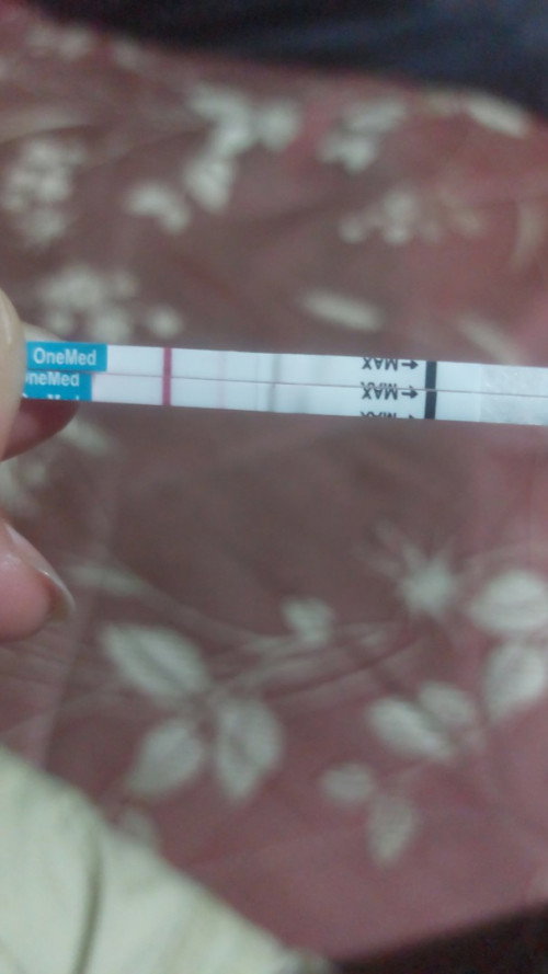 Bunda mau tanya, belum telat haid tp cb tespek hsilnya garis 2 samar, apakah positif hamil