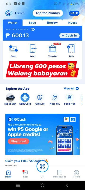 Libreng 600 sa Gcash 🤑