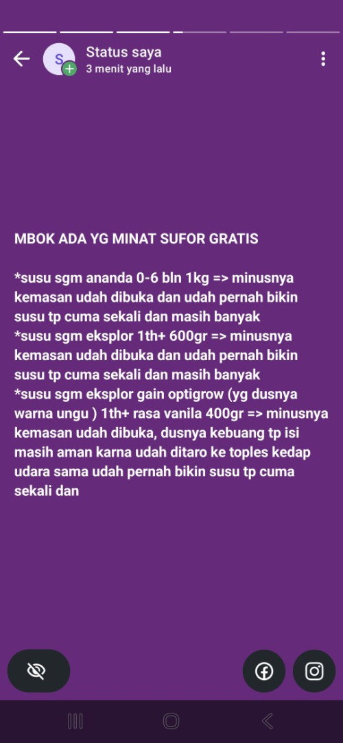 Sufor gratis bagi yang membutuhkan