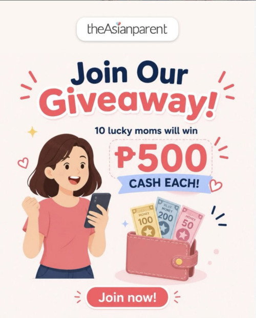 10 LUCKY MOMS WILL WIN P500 CASH EACH IN THIS RAFFLE DRAW!
