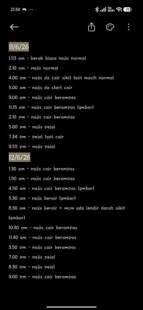 baby 6 bulan asyik berak2