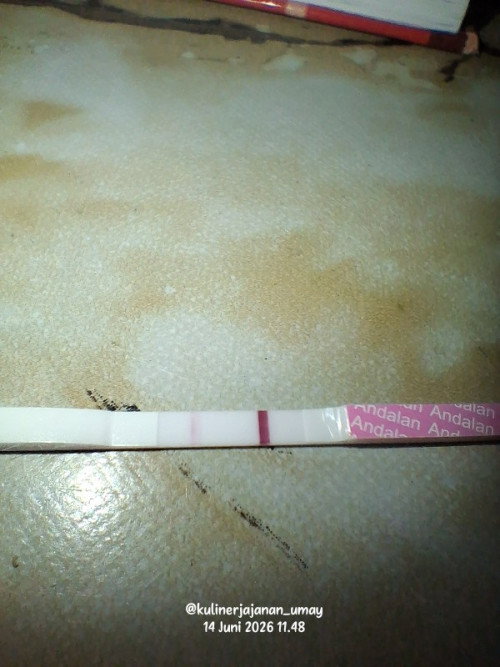 Belum telat haid, tapi tespek garis 2, 1 garis samar)