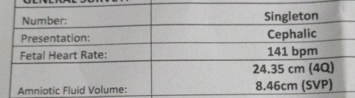 EXCESS AMNIOTIC FLUID