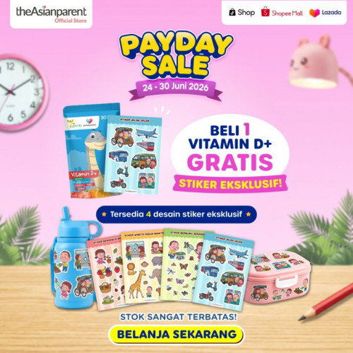 🎁 Beli 1 Vitamin D+, Gratis Stiker Eksklusif yang Pasti Disukai Si Kecil!