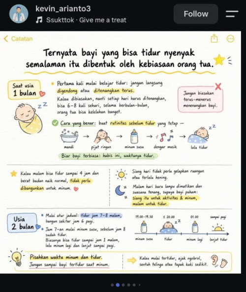 newborn tidur malam dibangunin tiap 2 jam sekali?