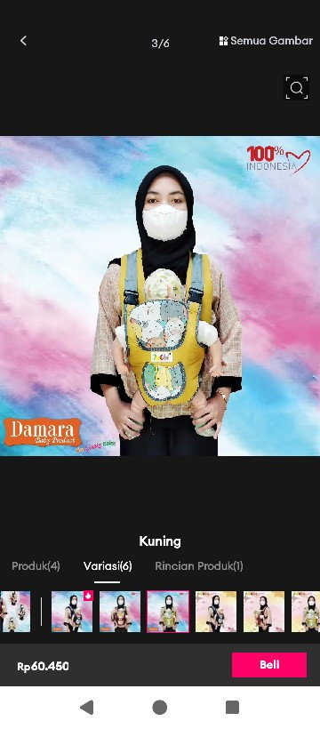 Apakah boleh bayi 3 bulan pake gendongan depan