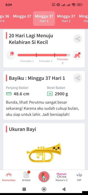 37w1d anak kedua